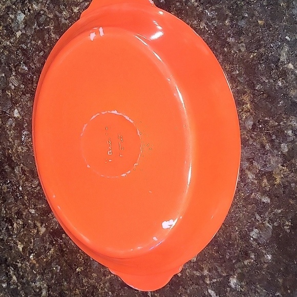 Vintage Maid of Honor Glasbake Divided Dish / Oven to Table Bakeware Dish/ Red - Picture 4 of 9